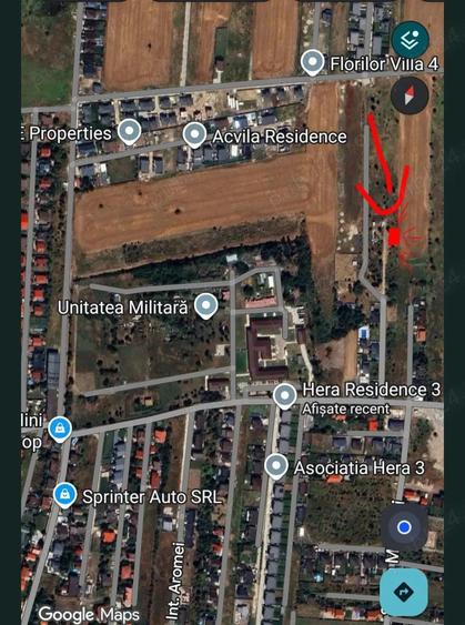 Teren de 310 mp, în Domnești