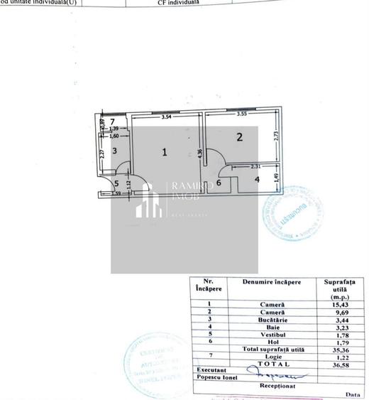 Apartament cu 2 camere semidecomandat în Giurgiului