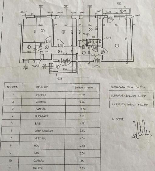 Apartament cu 3 camere decomandat, mobilat în Lujerului