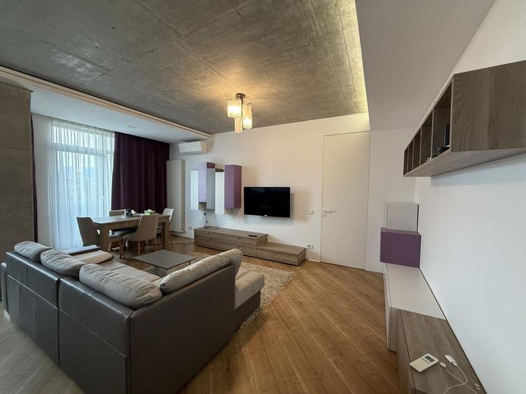 Apartament cu 2 camere semidecomandat, mobilat în Barbu Văcărescu