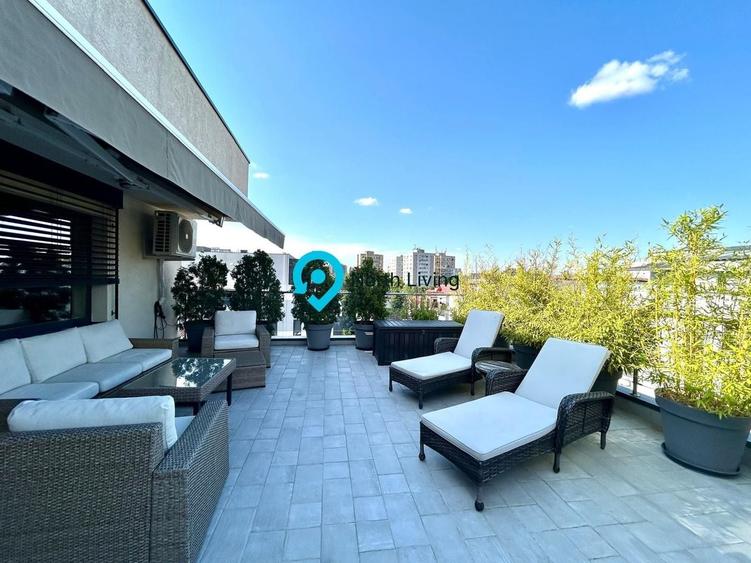 Penthouse cu 3 camere decomandat, mobilat în Titan