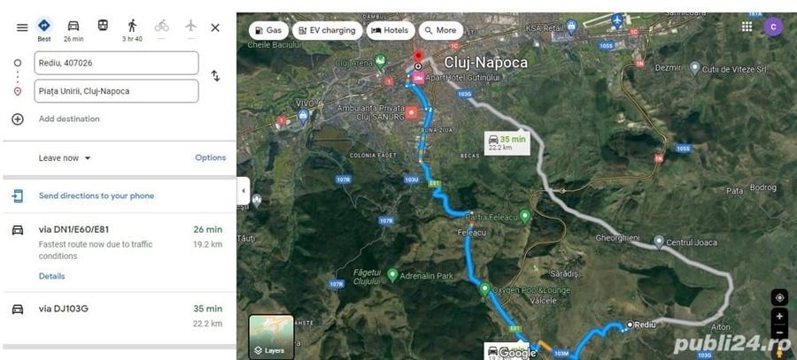 Teren de 620 mp, în Rediu