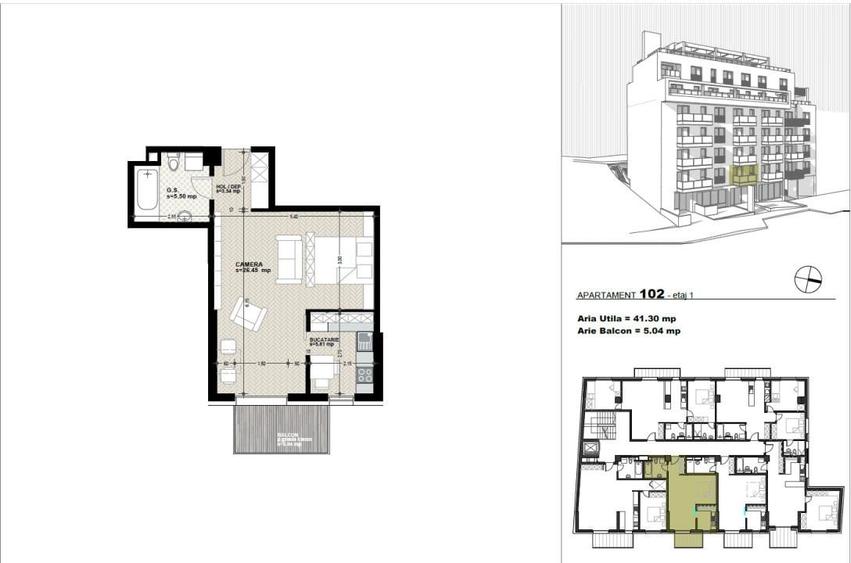 Apartament cu 2 camere semidecomandat în Gheorgheni — fotografia 1