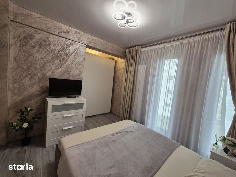 Km.5 - Veterani 3 camere mobilat, utilat, bloc nou, 55 mp. etaj 1 - 3