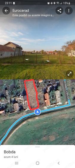 Teren de 809 mp, în Bobda