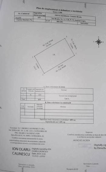 Teren intravilan 435 mp in Bradu - 1