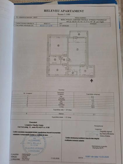 Apartament cu 2 camere decomandat în Trivale