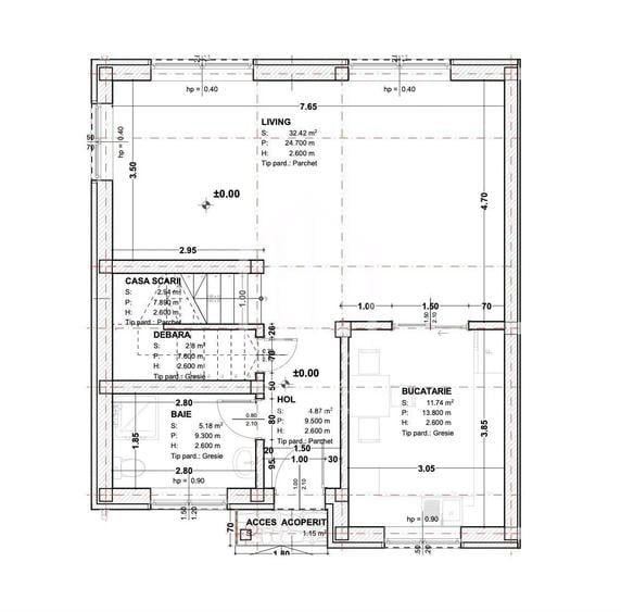 Duplex la rosu cu 4 camere, 117mp utili, 230mp teren, Selimbar - 1