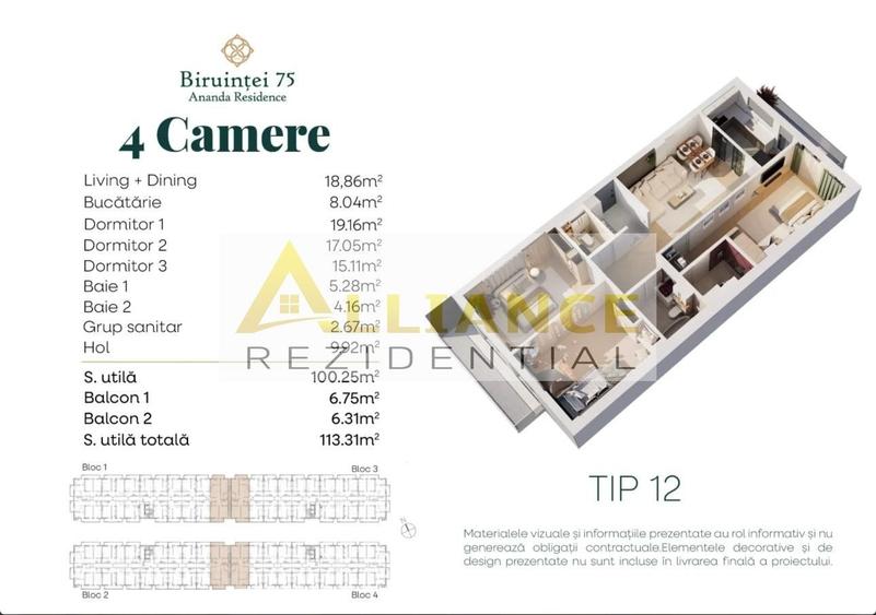 Popesti Metrou Berceni Apartament 4 Camere 113 mp - 4