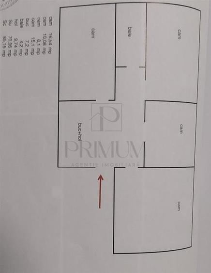 LIPOVEI | 4 CAM | DECOMANDAT | ANVELOPAT | CENTRALA | ET.3 | RENOVAT - 7