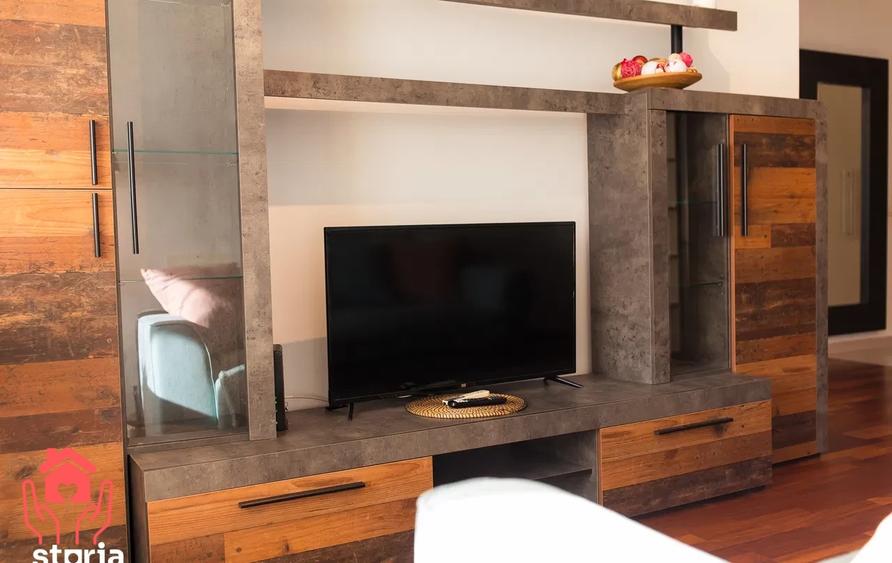 Apartament cu 2 camere semidecomandat, mobilat în Băneasa