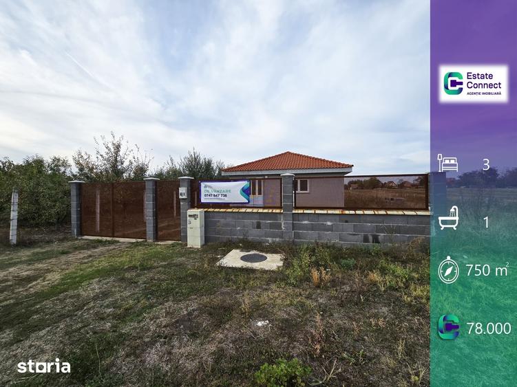 Casă cu 3 camere cu Teren 750 Mp în Central