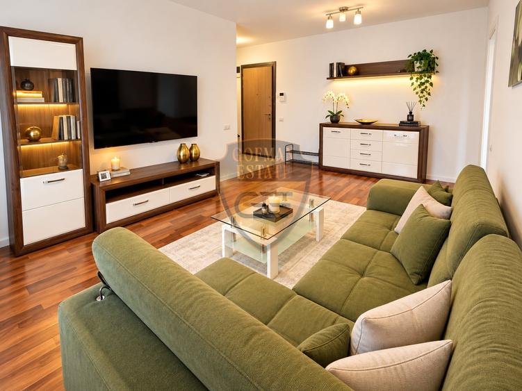 Apartament cu 2 camere semidecomandat, mobilat în Faleza Nord