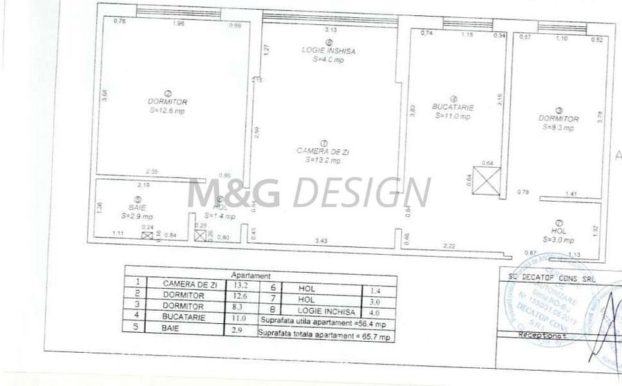 Apartament cu 3 camere semidecomandat în Circumvalațiunii