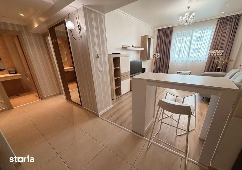 Apartament cu 2 camere decomandat, mobilat în Central
