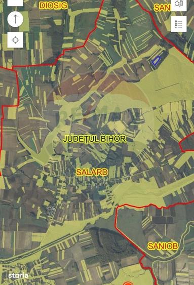Teren de 15618 mp, în Sălard