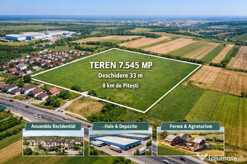 Teren de 7545 mp, în Argeșelu
