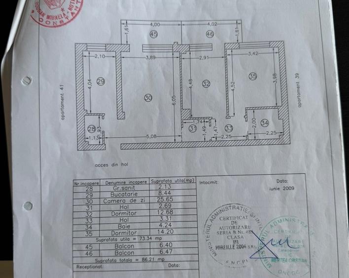 3 Camere 86mp+ Loc Parcare Tomis Plus Str Milano - 15