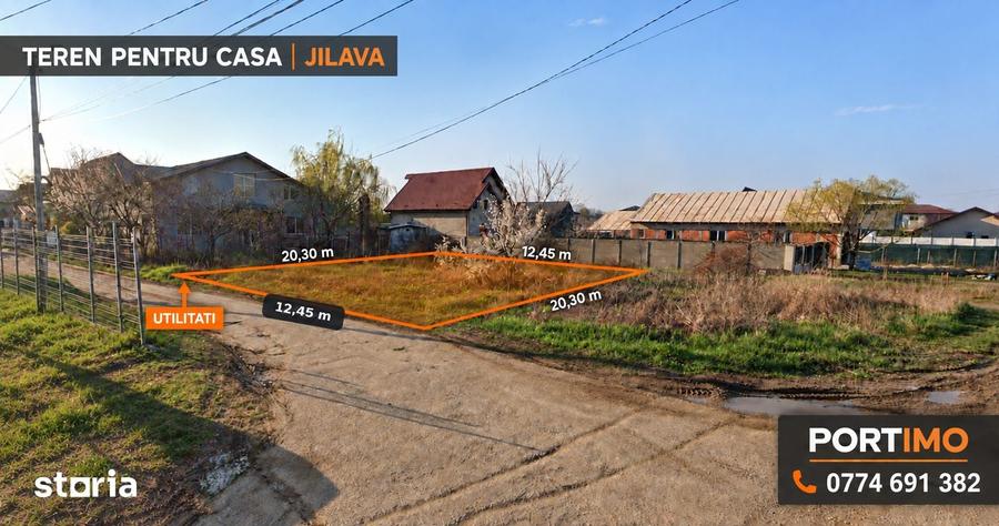 Teren de 250 mp, în Jilava