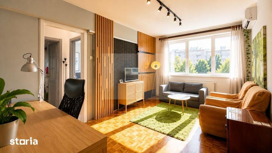 Apartament cu 2 camere, mobilat în Grigorescu