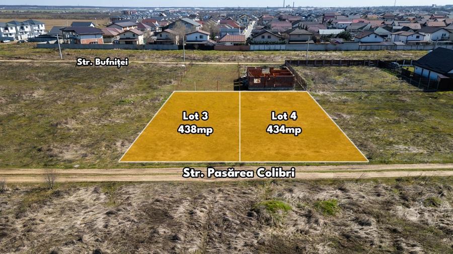 Teren Construcții intravilan de 438 mp, în Nord-Est
