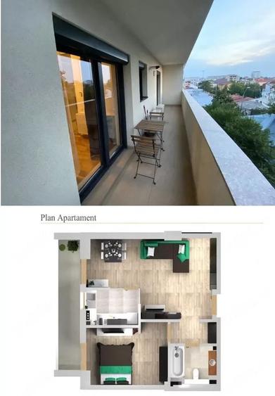 Apartament cu 2 camere în Grivița