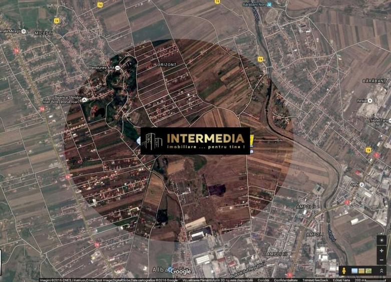Teren Construcții intravilan de 2040 mp, în Exterior Nord