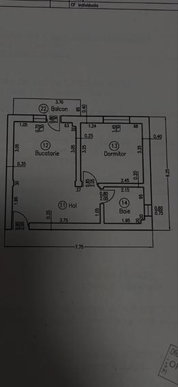 Apartament cu 2 camere decomandat în Cârcea