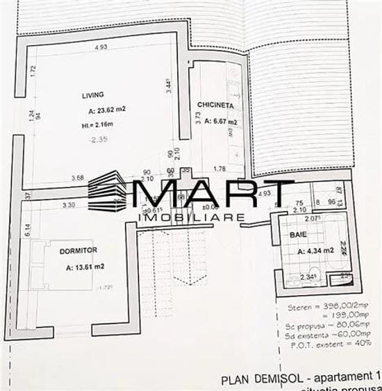 Spațiu comercial, de 60 mp, în Central