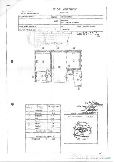Apartament cu 2 camere semidecomandat în Vitan