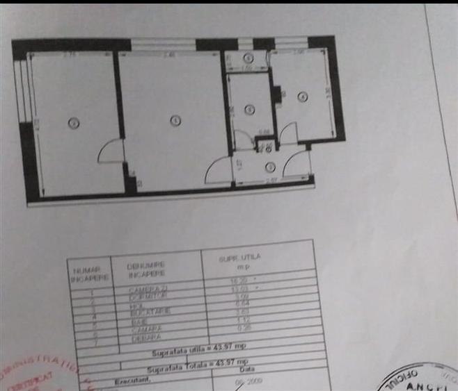 Apartament cu 2 camere semidecomandat în Ultracentral