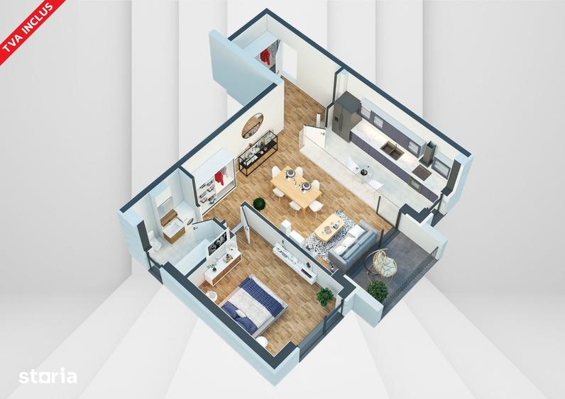 Apartament cu 2 camere în Primo