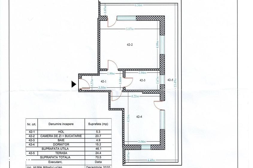 Apartament cu 2 camere decomandat în 1 Decembrie 1918
