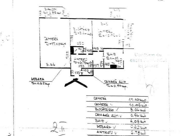 Apartament cu 2 camere în Între Lacuri