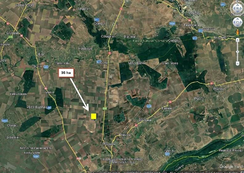 Teren de 1550 mp, în Crevedia