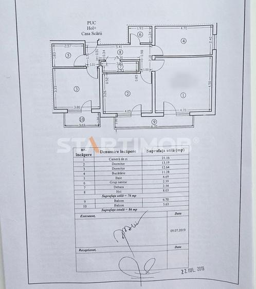 Apartament cu 3 camere decomandat, mobilat în Tractorul