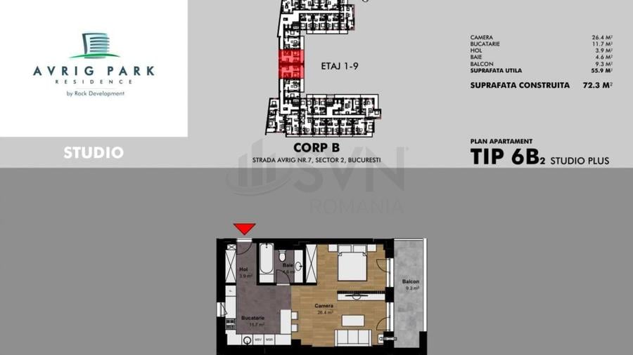 Apartament cu 2 camere semidecomandat în Bucur Obor