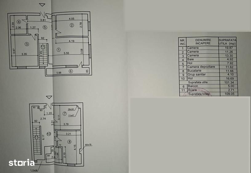 Apartament cu 4 camere în Dămăroaia