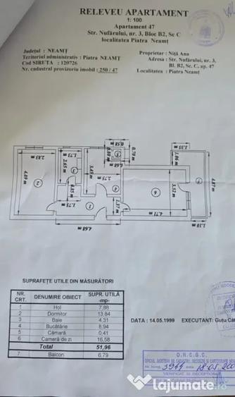 Apartament cu 2 camere decomandat în Calea Romanului