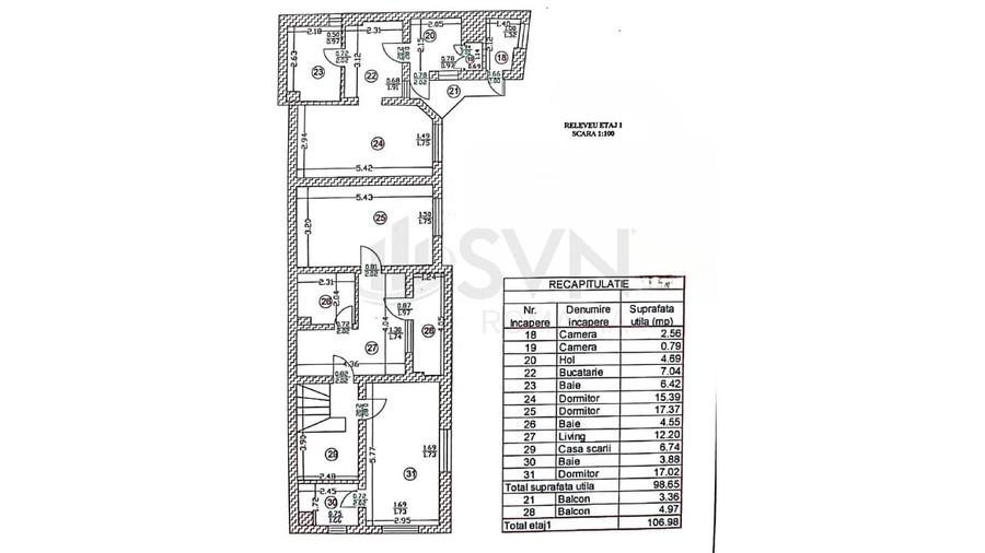 Casă individuală cu 12 camere cu Canalizare în P-ța Romană