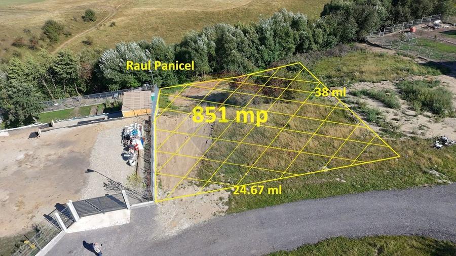 Teren Construcții intravilan de 851 mp, în Sud-Vest