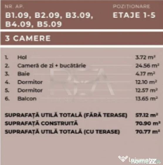 Apartament cu 3 camere semidecomandat în Ferdinand