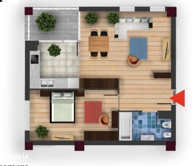 Vanzare apartament 2 camere, parcare, zona Iulius Mall, FSEGA - 5