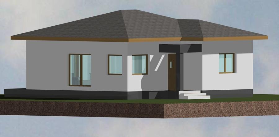 Casă individuală cu 3 camere cu Teren 400 Mp în Periferie