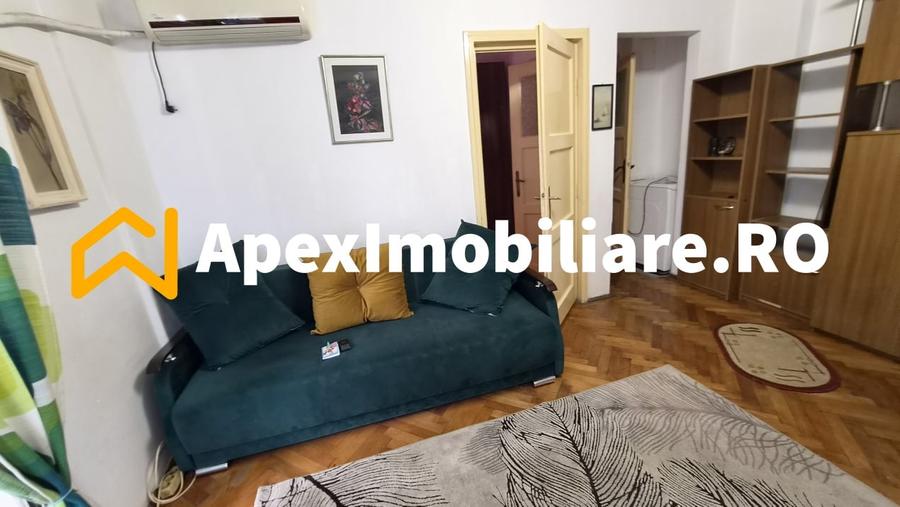 Apartament cu 2 camere semidecomandat, mobilat în Cișmigiu