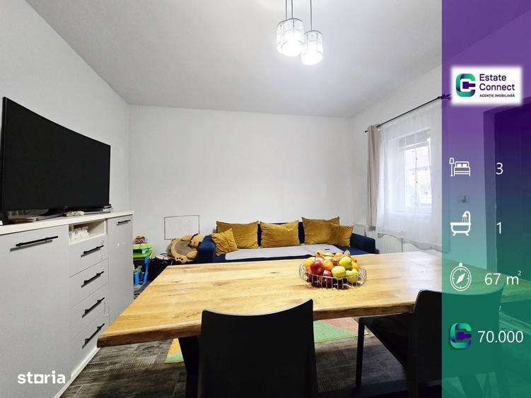Apartament 3 camere, parter si mansarda, centrala - Parneava - 1