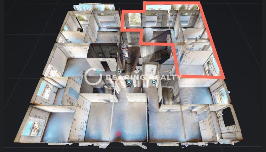 Apartament cu 3 camere semidecomandat în Est