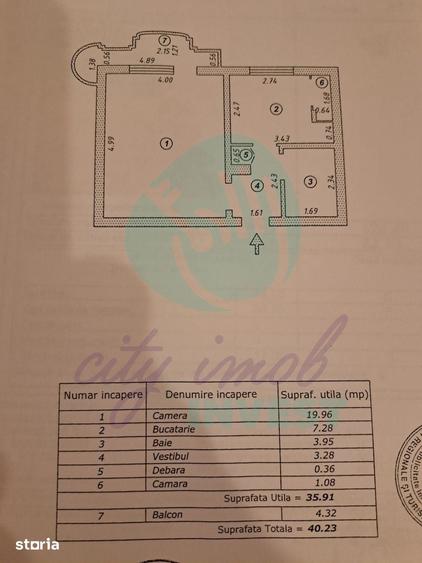 Garsoniera | 40 mp | Panduri- Metrou Academia Militara | Bloc Anvelop - 5