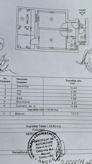 Apartament cu 2 camere decomandat în Nord