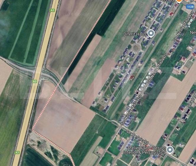 Teren Construcții intravilan de 600 mp, în Cristian